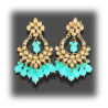 Arya Earrings - Exquisite Handcrafted Kundan Jewelry