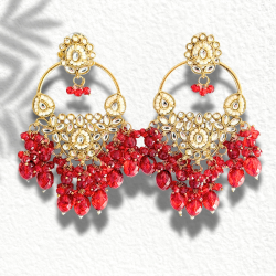 Anaya Kundan Earrings - Traditional Charm with Contemporary Elegance