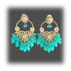 Anaya Kundan Earrings - Traditional Charm with Contemporary Elegance