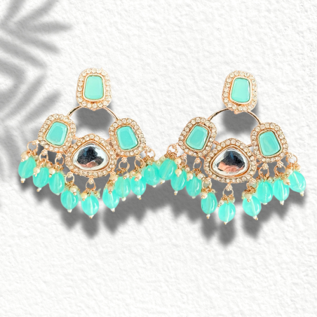 Neha Kundan Earring - Timeless Craftsmanship and Modern Elegance