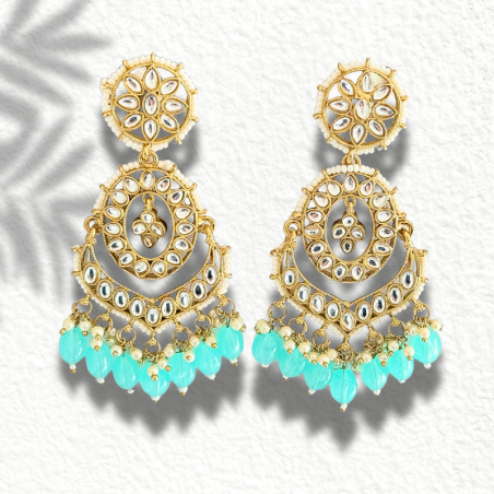 Shreya Kundan Earring - Traditional Craftsmanship, Modern Elegance