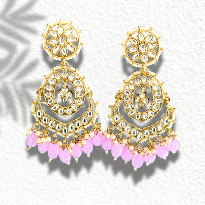 Shreya Kundan Earring - Traditional Craftsmanship, Modern Elegance