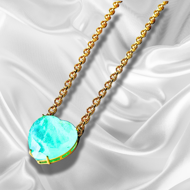 Nora Doublet Stone Pendant Chain - Exquisite Elegance