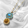 Meera Pendant Set Embellished with Monalisa Stones