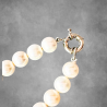 Lia Druzy Stone Pendant Set With Shell Mala and Earrings