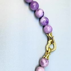 Mia Agate Pendant Set with Shell Pearl Mala & Italian lock