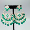 Ishani Kundan Earrings - Exquisite Craftsmanship & Timeless Elegance