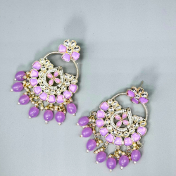 Ishani Kundan Earrings - Exquisite Craftsmanship & Timeless Elegance