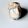 Aria Shell Pearl Adjustable Ring | Elegant & Versatile Jewelry