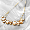 Kundan Mossanite Necklace Set : Radiant Elegance