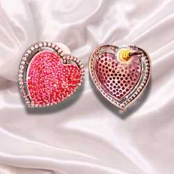 Juno Heart Nano CZ Earrings - Enchanting and Romantic Jewelry