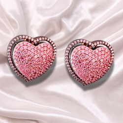 Juno Heart Nano CZ Earrings - Enchanting and Romantic Jewelry