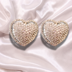 Juno Heart Nano CZ Earrings - Enchanting and Romantic Jewelry