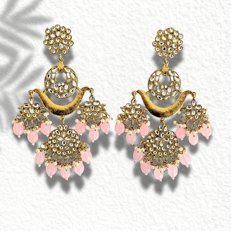 Isha Kundan Earrings - Traditional Craftsmanship, Modern Elegance