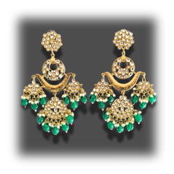 Isha Kundan Earrings - Traditional Craftsmanship, Modern Elegance