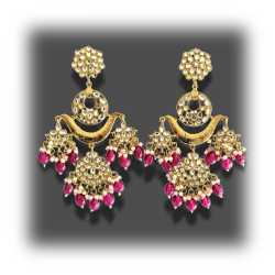 Isha Kundan Earrings - Traditional Craftsmanship, Modern Elegance